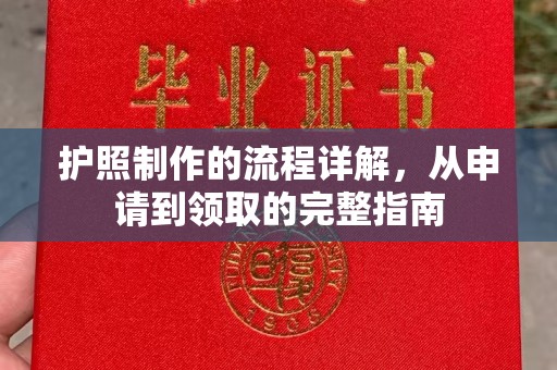 蒙阴护照制作的流程详解，从申请到领取的完整指南